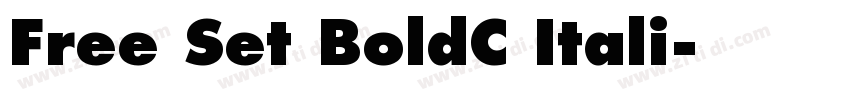 Free Set BoldC Itali字体转换